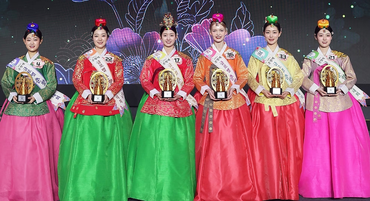 금발의 미녀, '미스 춘향' 됐다... 우크라이나 유학생 '미' 차지