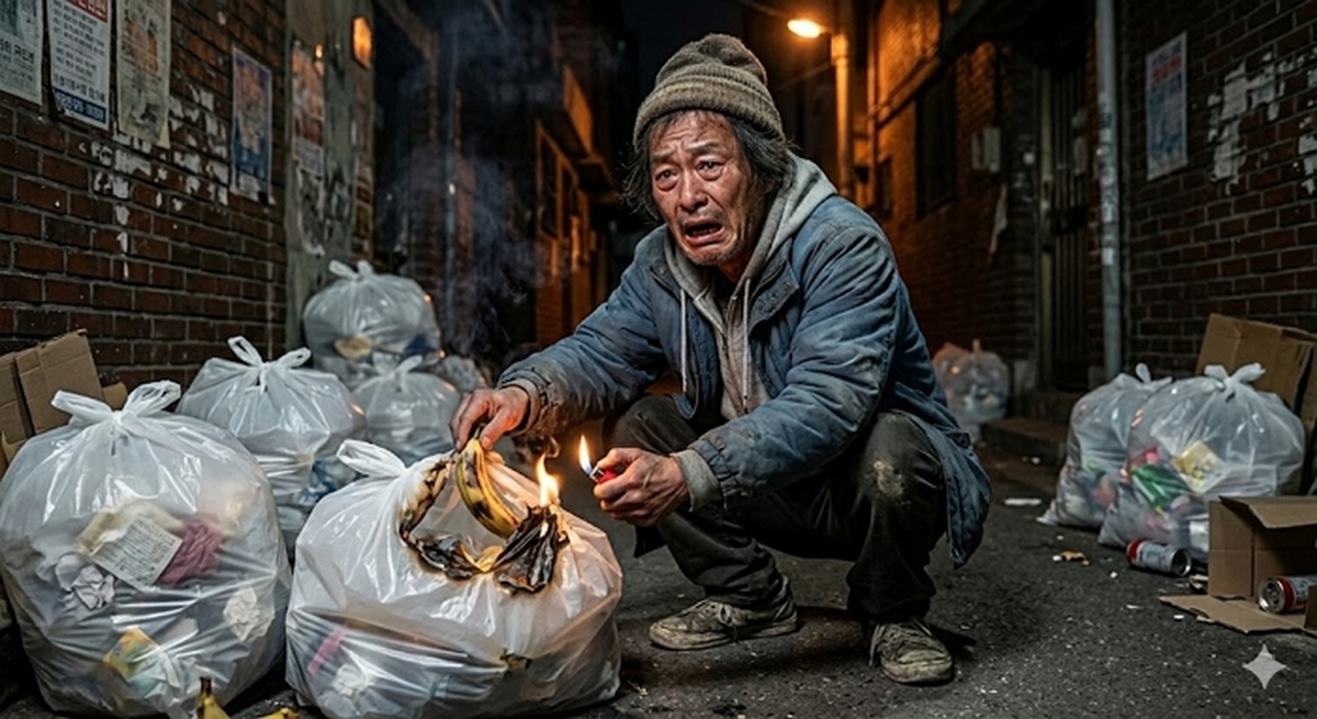 김포 ‘쓰레기봉투 화재’ 알고 보니... 배고픈 노숙인이 라이터 켠 눈물겨운 이유