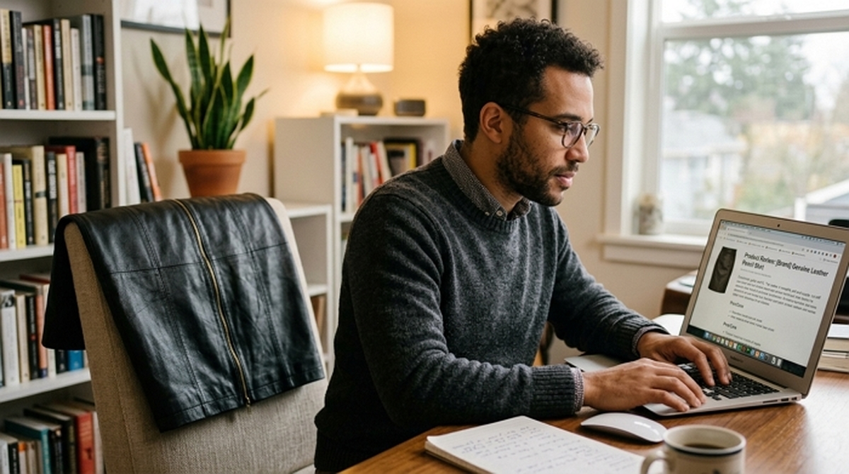 Man_writing_review_on_laptop_202605080940.jpeg