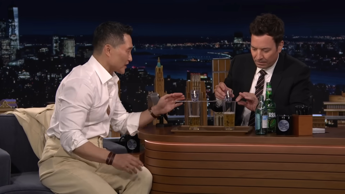 Daniel Dae Kim Teaches Jimmy How to Do a Soju Bomb, Talks KPop Demon Hunters & K-Everything 8-57 screenshot.png