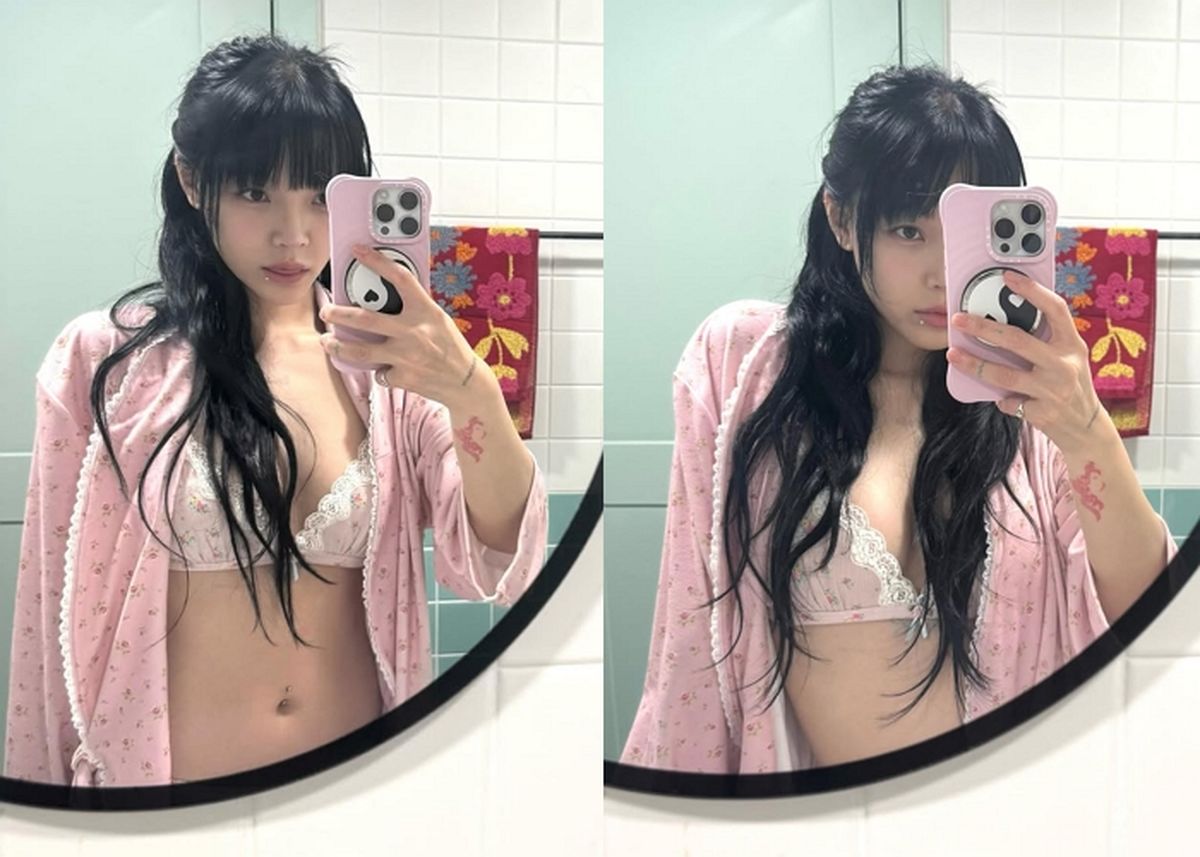 AOA 출신 지민, 욕실서 ‘파격 란제리’ 셀카... 반전 몸매