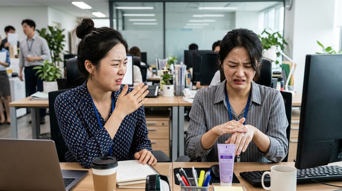 “독해서 머리까지 아파”... 옆자리 동료 ‘핸드크림’ 냄새에 고통받는 직장인