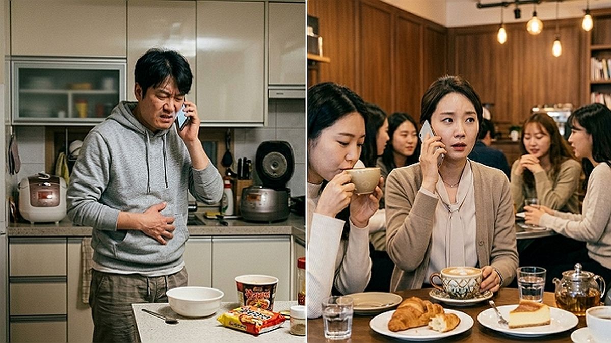 모임 나간 아내에 