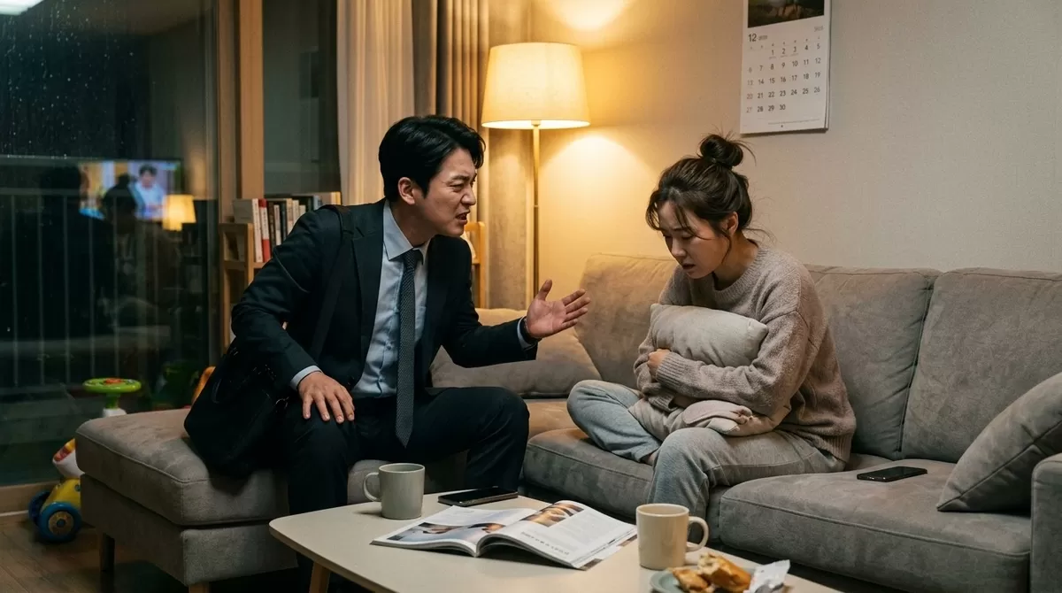 Husband angry at wife