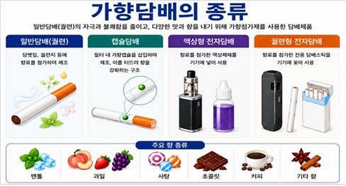 청소년 유혹한 ‘달콤한 향’... 질병청이 ‘가향담배’ 위험 경고한 이유
