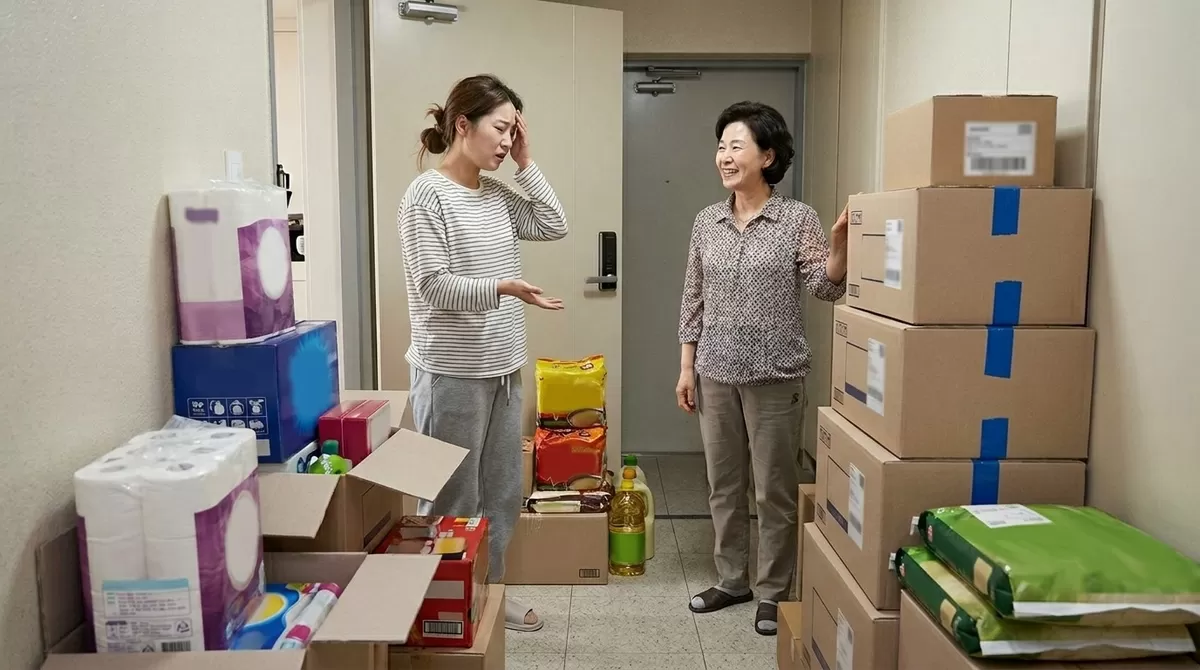 20대 신부 친정엄마 생필품 택배 갈등…