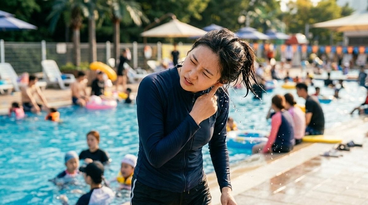 여름철 물놀이 후 귀가 먹먹하다면? '이 질환' 의심해봐야