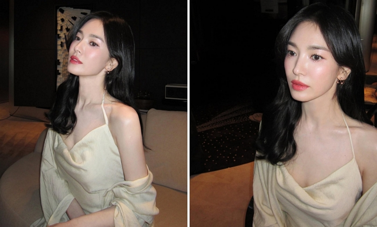 “예뻐도 너무 예뻐”... 송혜교 아이보리 드레스 자태에 시선 집중