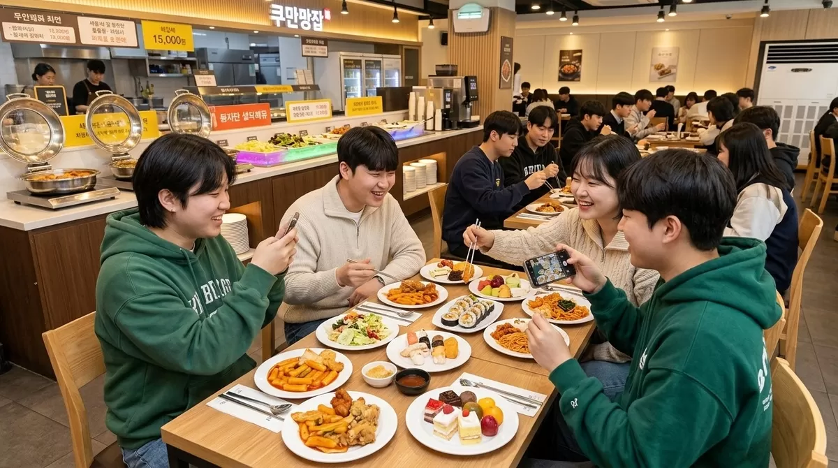 한국 mz세대 중저가 뷔페 소비