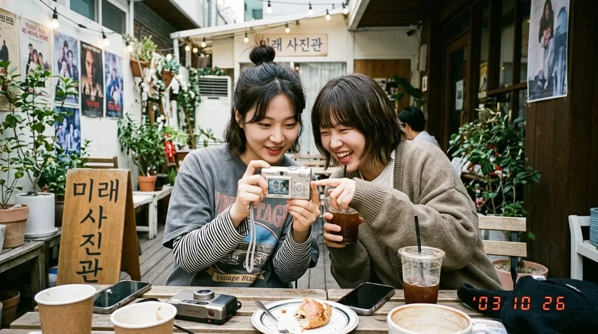 한국 mz세대 디지털카메라 레트로 감성