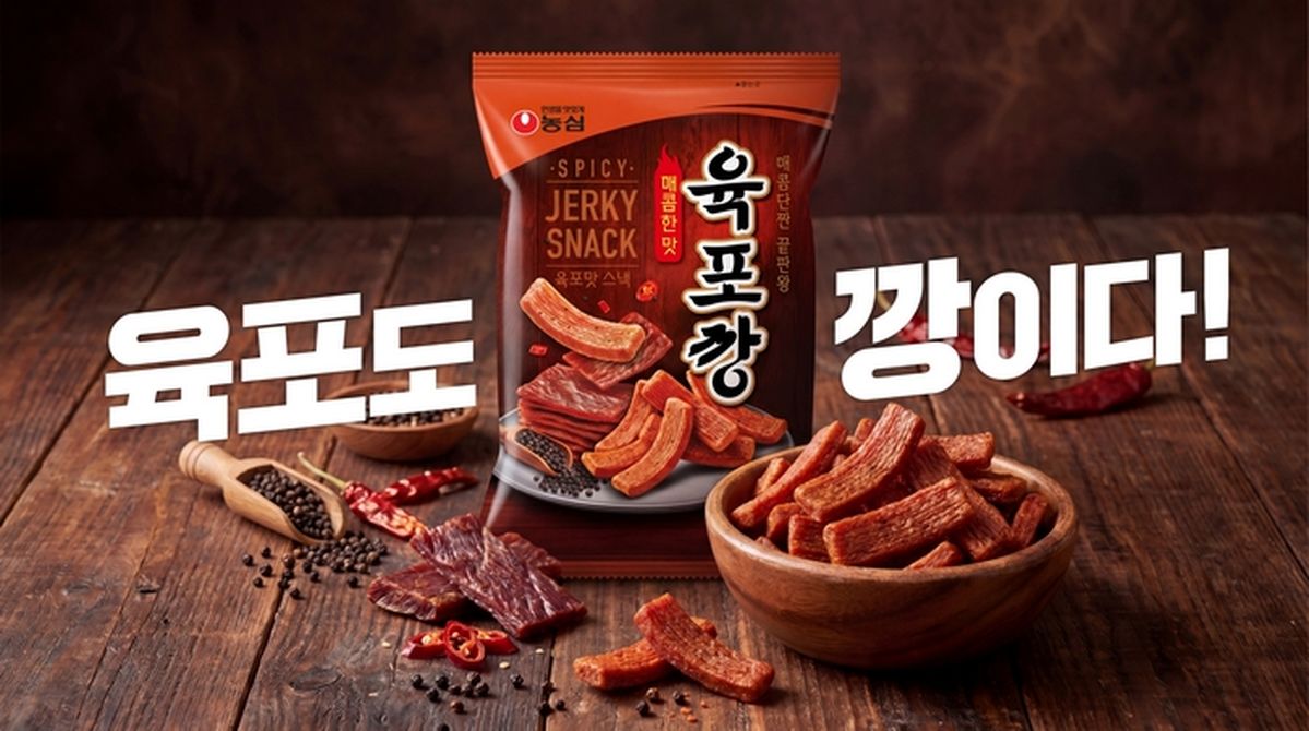 먹태 이어 육포도 통했다... 농심 '육포깡' 출시 일주일 만에 100만 봉 '대박'