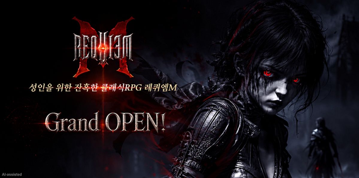 그라비티, 자체 IP '레퀴엠M' 국내 론칭... 모바일로 재해석한 다크 판타지 세계관
