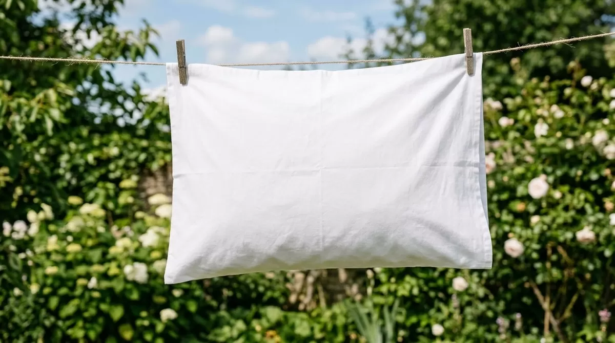 Pillow cover washed white