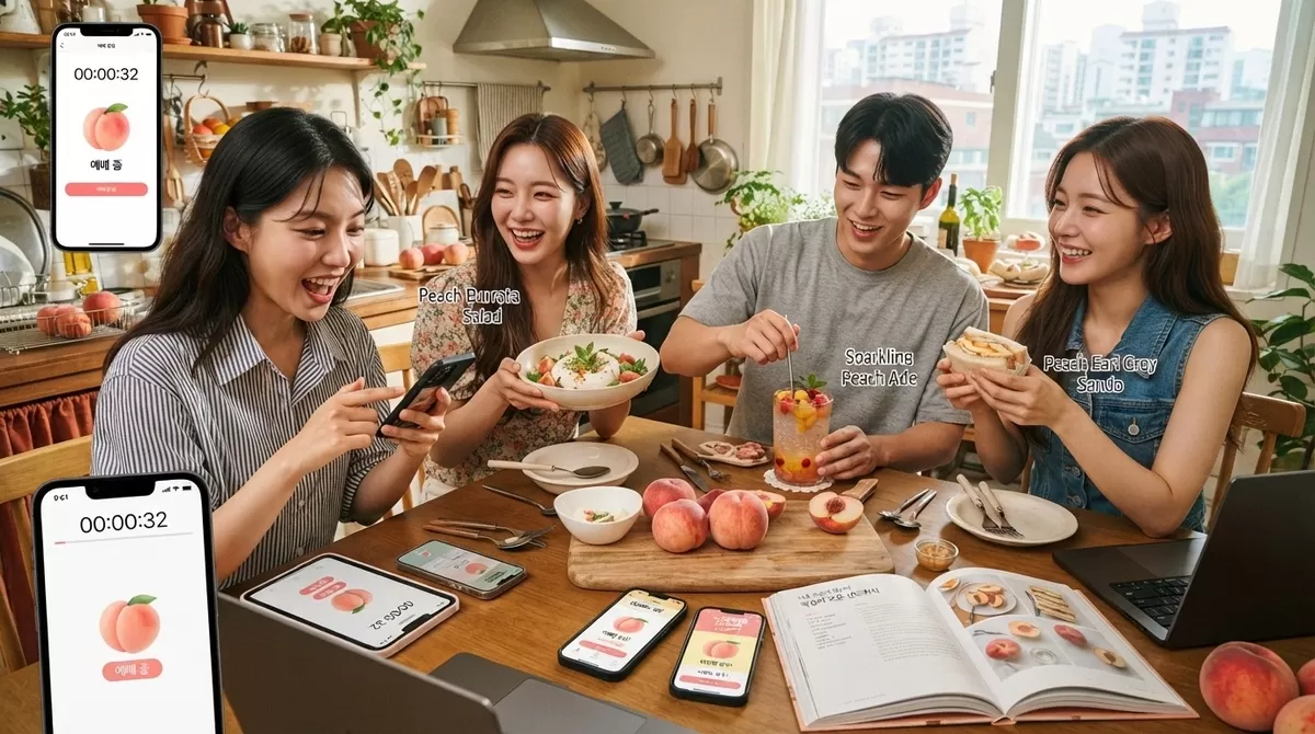 한국 여름 복숭아 복케팅 레시피