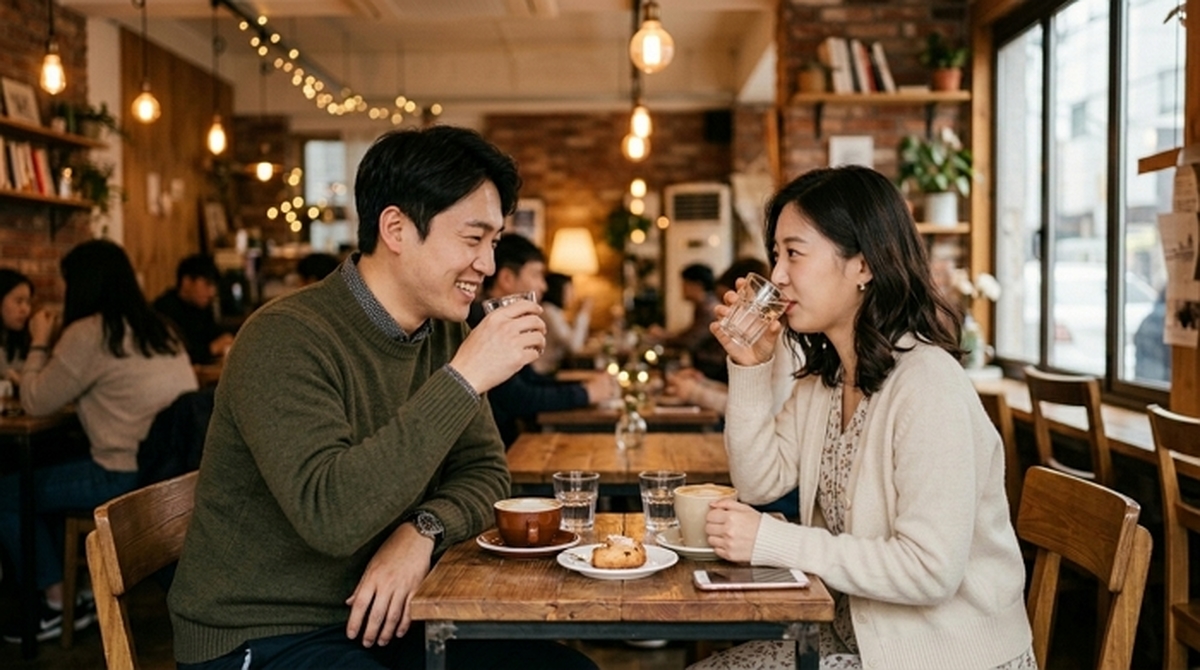 “나한테 반했을까” 궁금하다면 상대방이 물 마시는 타이밍 봐라