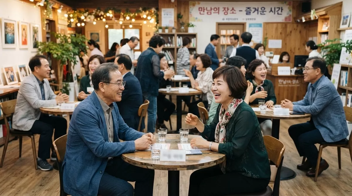Active seniors enjoy social life