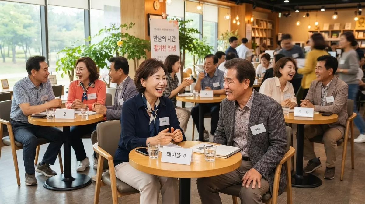 Active seniors enjoy social life