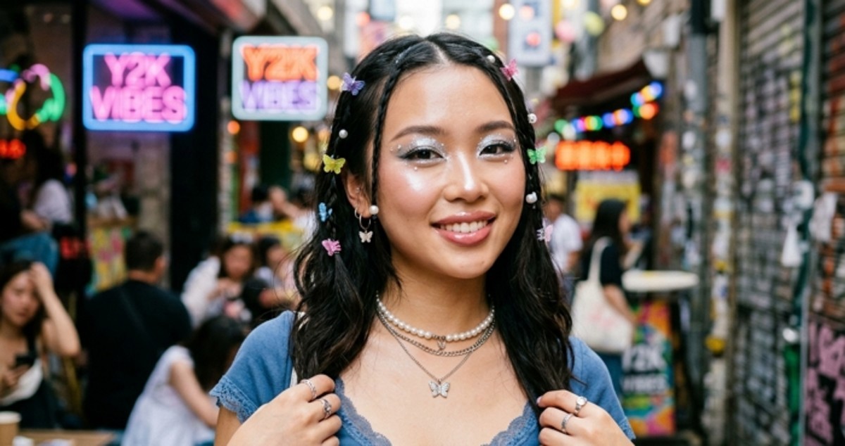 화이트 아이섀도·펄 립”... 2000년대 감성 담은 'Y2K 메이크업 ...