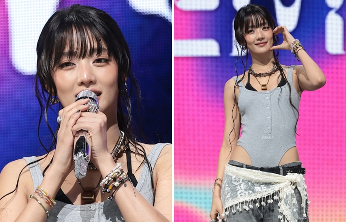 아이들 민니, 골반·허리 훤히 드러낸 로우라이즈 보디수트 ‘시선 강탈’