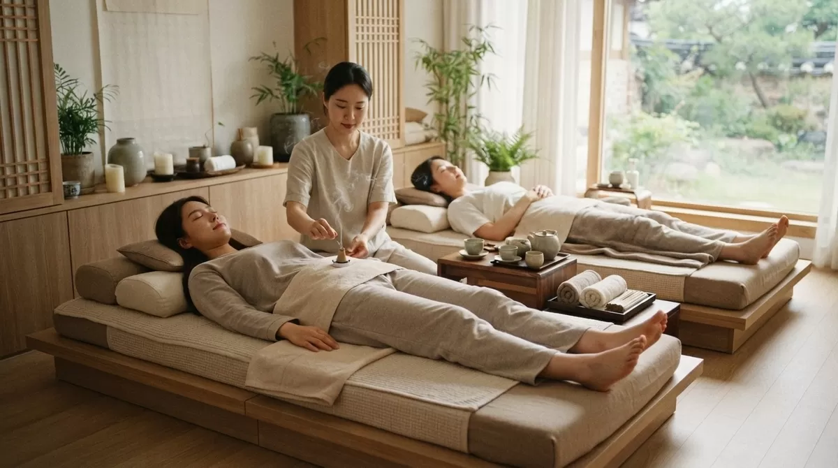 한국 MZ세대 쑥뜸방 웰니스 코스