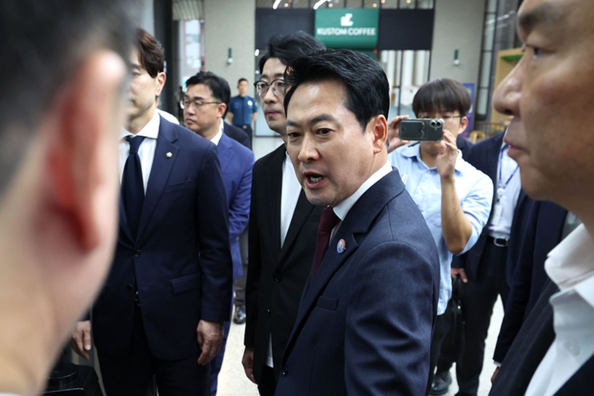 ‘장윤기 사건 항의’ 경찰청 방문한 장동혁, 청장 대행 면담도 ‘불발’
