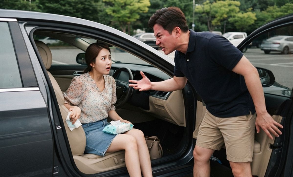 “차 시트 물티슈로 닦았다고 소리를...” 폭발한 남편에 이혼 고민하는 아내