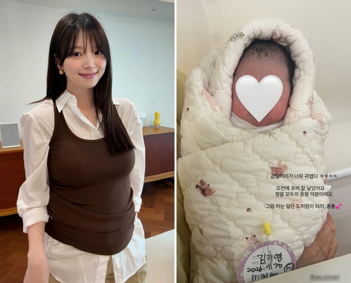 ‘하시4’ 김지영, 딸 품에 안았다... “곱슬머리 너무 귀여워”