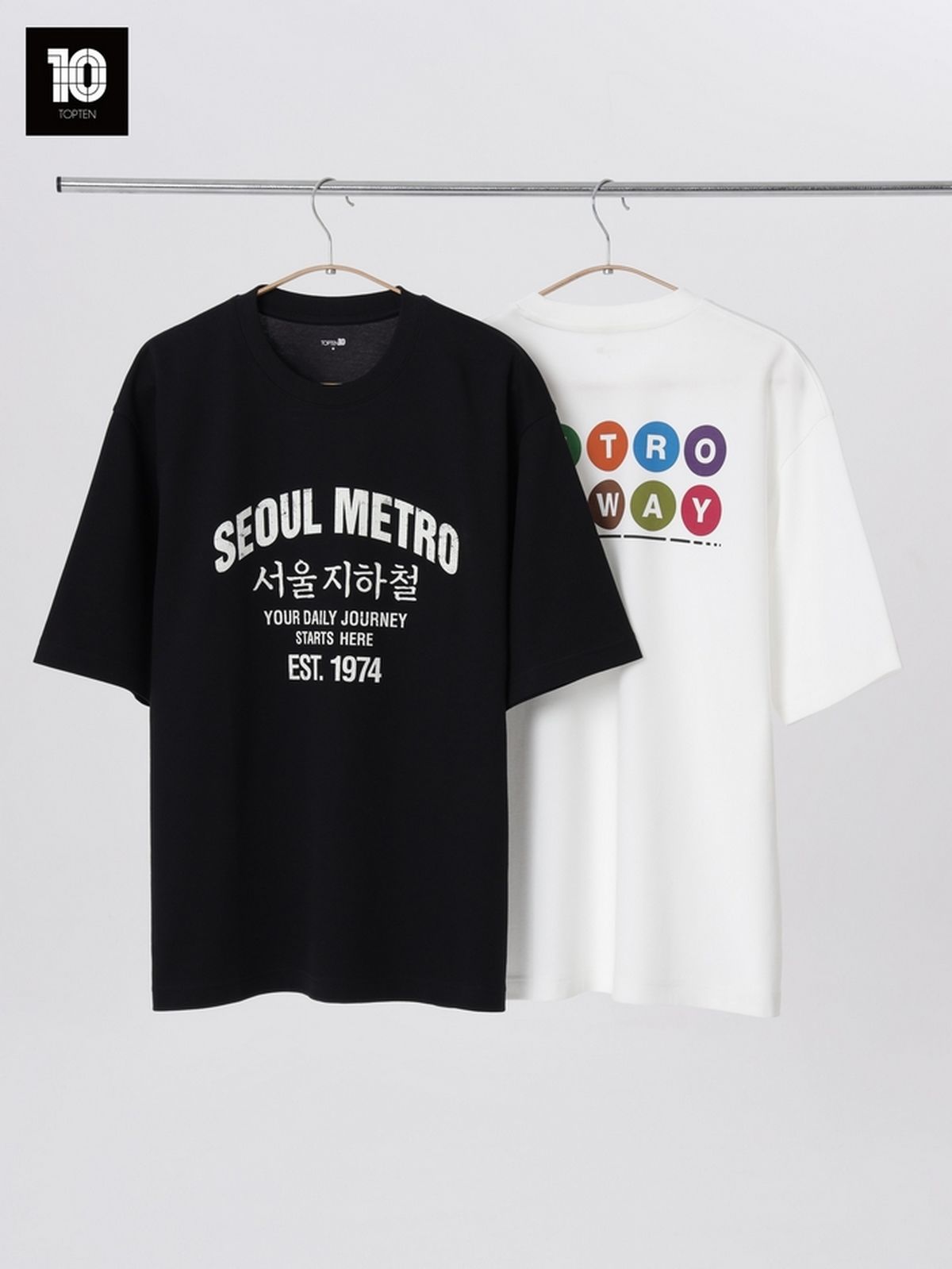 지하철이 패션이 됐다!... 탑텐, '서울 메트로 컬렉션' 출시하며 외국인 관광객 공략