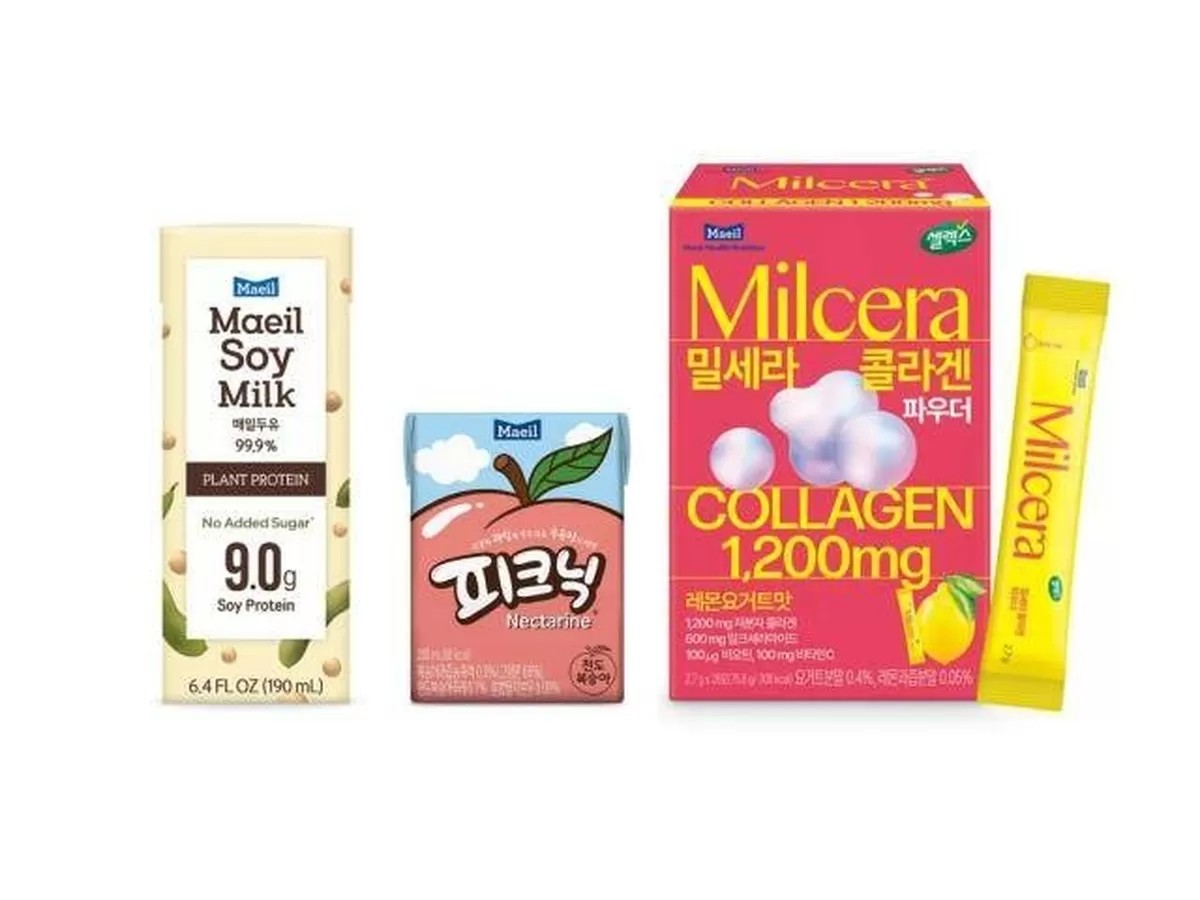 올리브영 미국에 입점한 매일유업 매일두유, 피크닉, 셀렉스밀세라콜라겐 3개 브랜드 총 8종 [사진=매일유업]