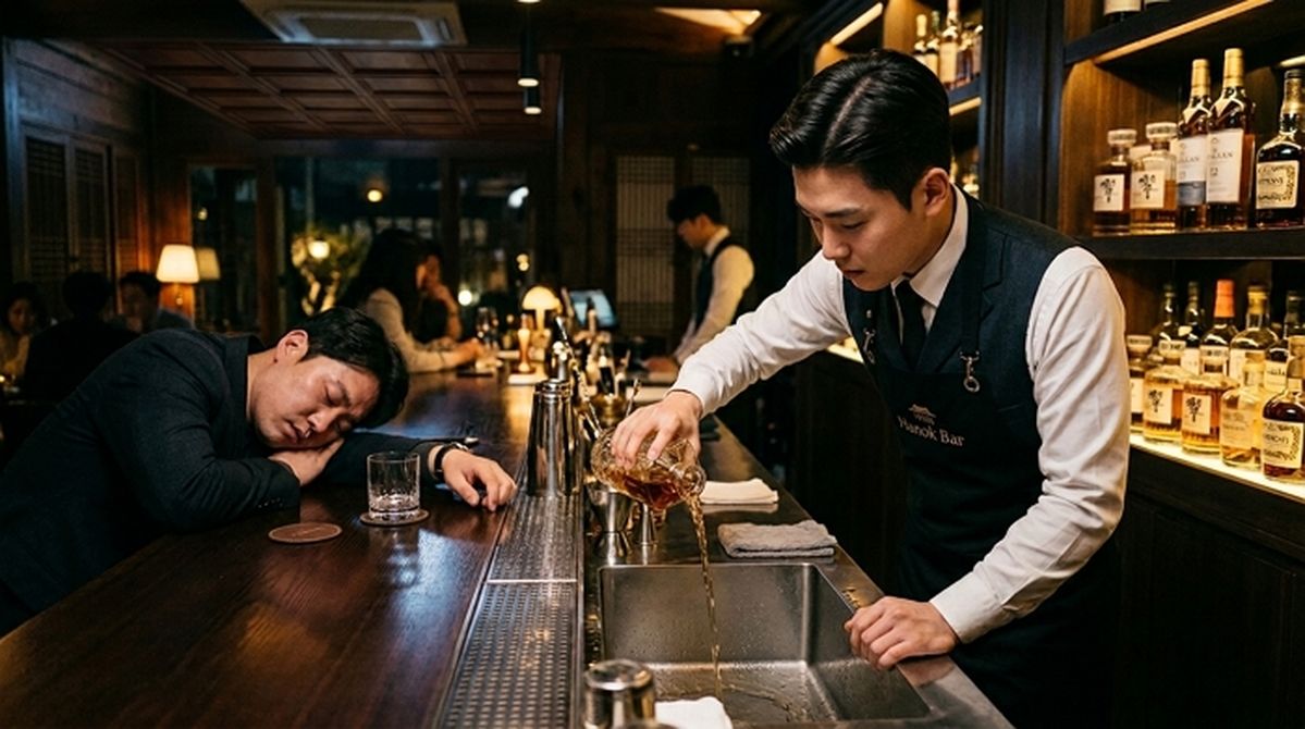 만취 손님 몰래 바닥에 양주 버리고 수백만원 가로챈 주점 실장과 종업원들