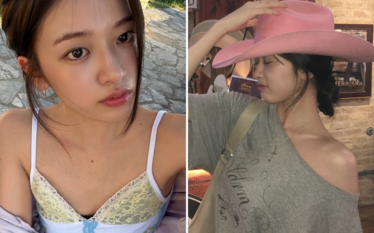 안유진, 핑크 카우보이 모자 쓰고 텍사스 오스틴 여행... 자유로운 매력 발산