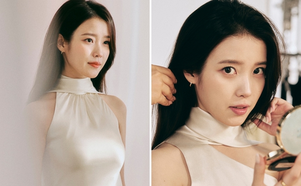 아이유, 변함 없는 청초 비주얼 자랑... 우아함 가득