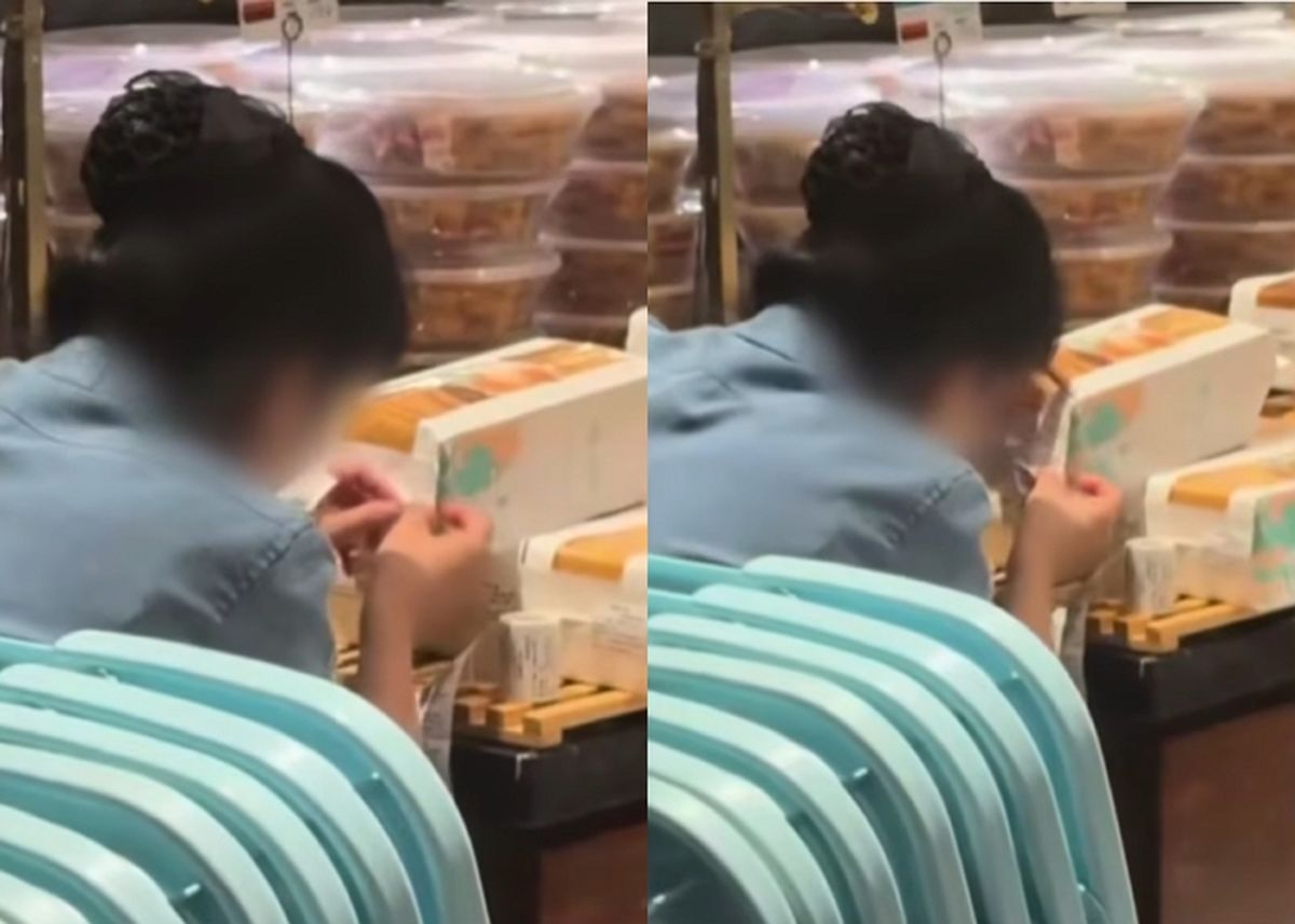 중국 빵집, 유통기한 조작 현장... ‘라벨 바꿔치기’ 포착