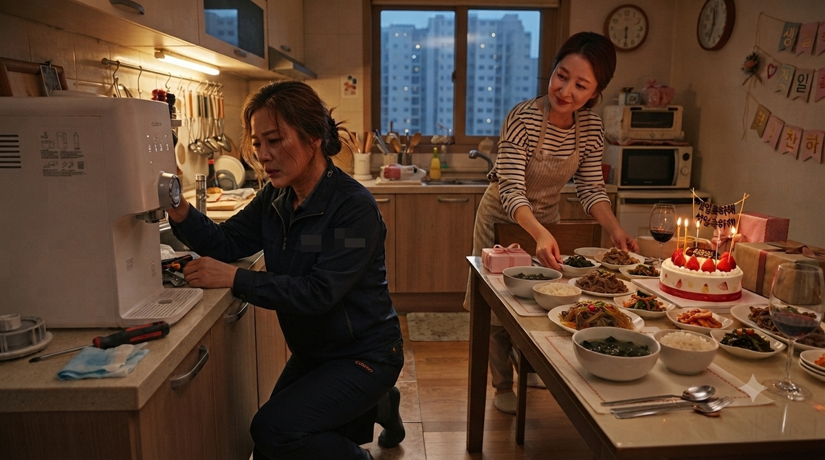 “저녁 먹고 가실래요?”... 혼자 먹으려던 생일상 내민 고객, 정수기 매니저가 눈물 흘린 이유