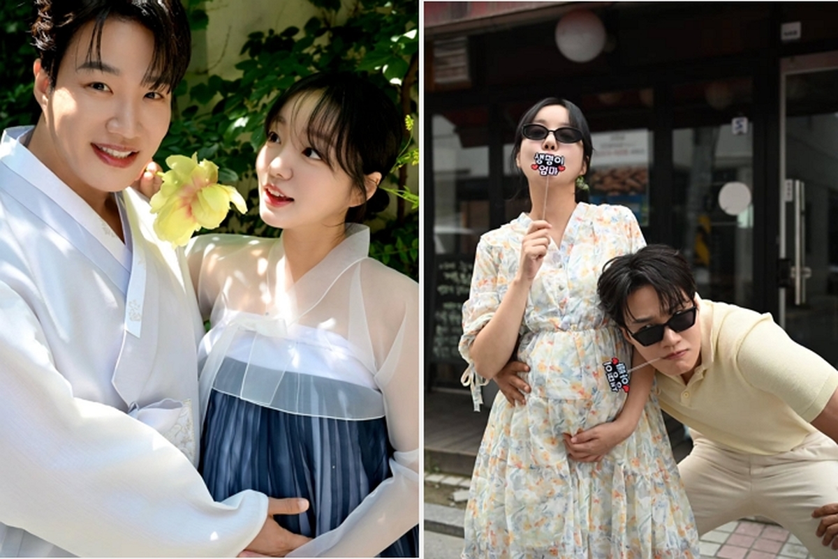 문지인·김기리 부부, 추억의 데이트 장소 찾아 찍은 만삭 화보 공개