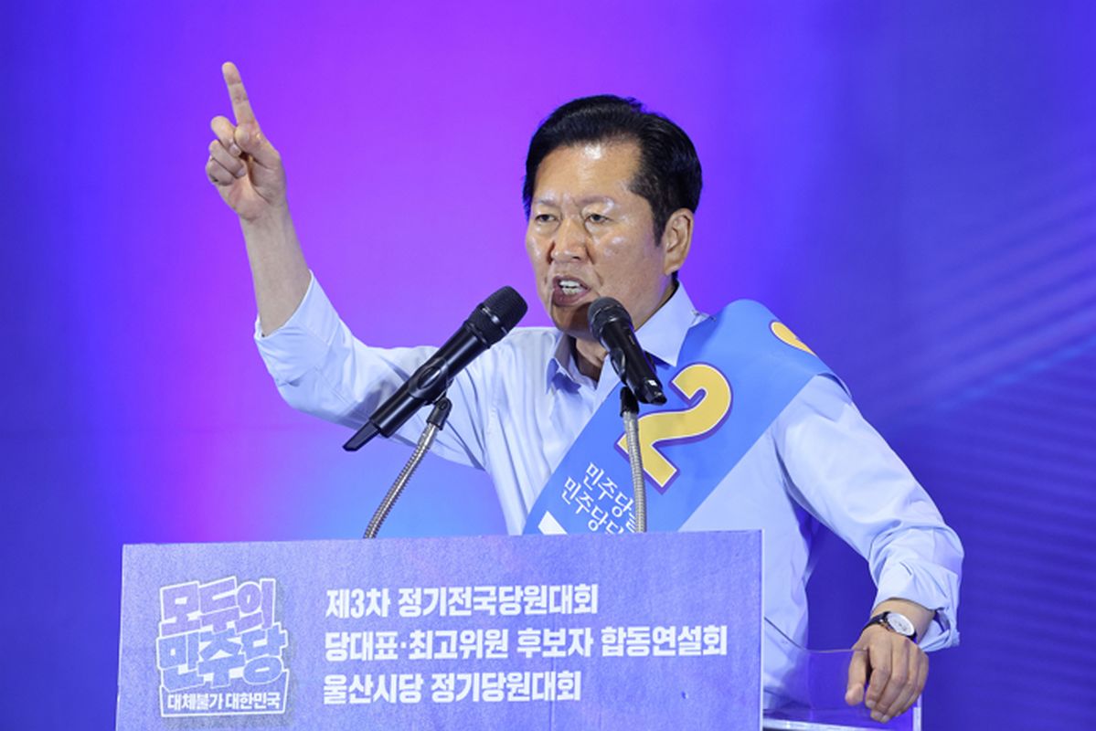 정청래, PK서 김민석 꺾고 1위... 충청 패배 설욕