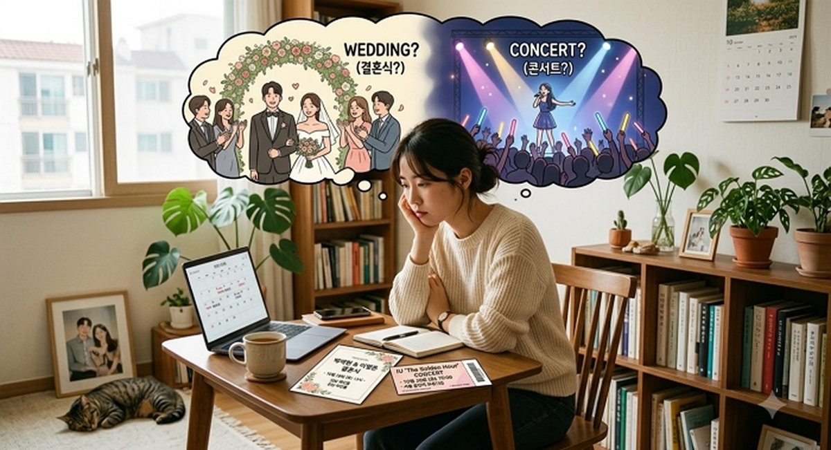 15년 지기 절친 결혼식 vs 최애 가수 첫 내한 공연... 멘붕에 빠진 사연