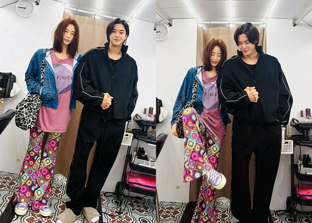 김혜수, 11세 연하 김지훈과 나이 차이 무색한 투샷 공개