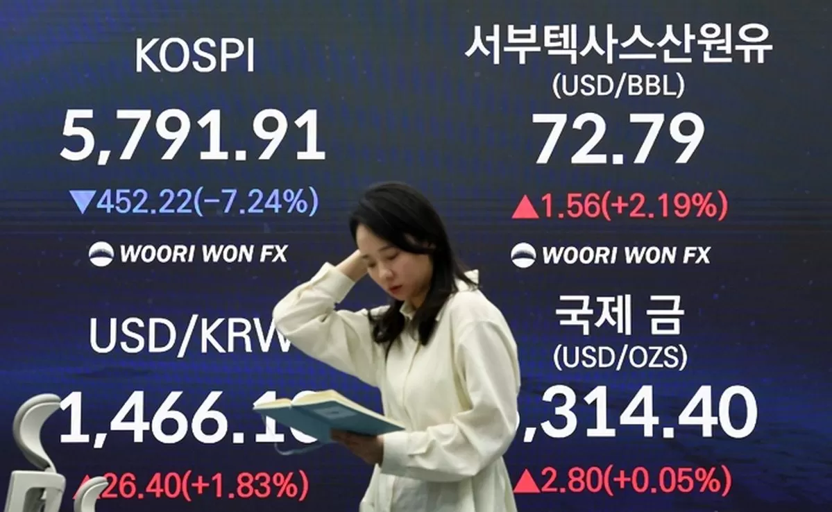 이란 충격파'에 코스피 5400선도 무너졌다... 환율도 1480원 돌파
