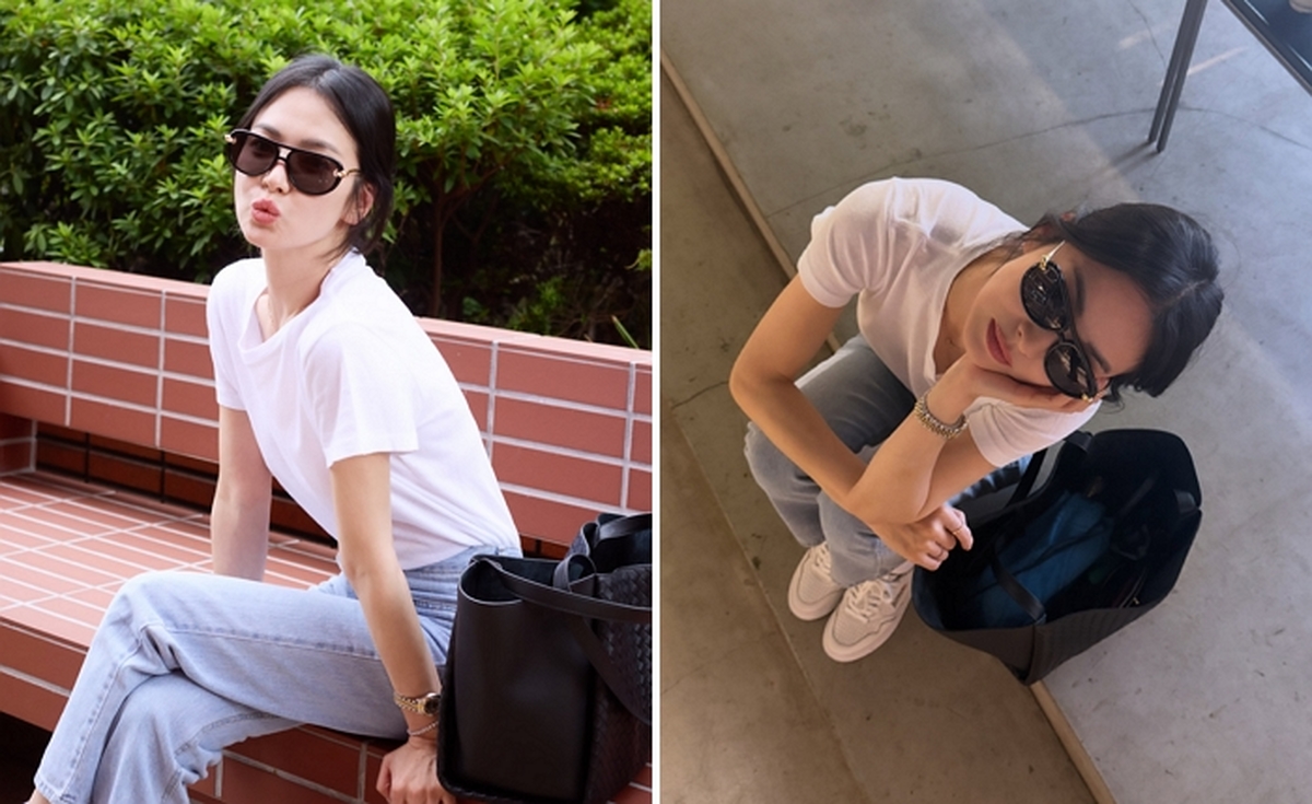 송혜교, 캐주얼룩으로 뽐낸 청량미... “일상도 화보네”