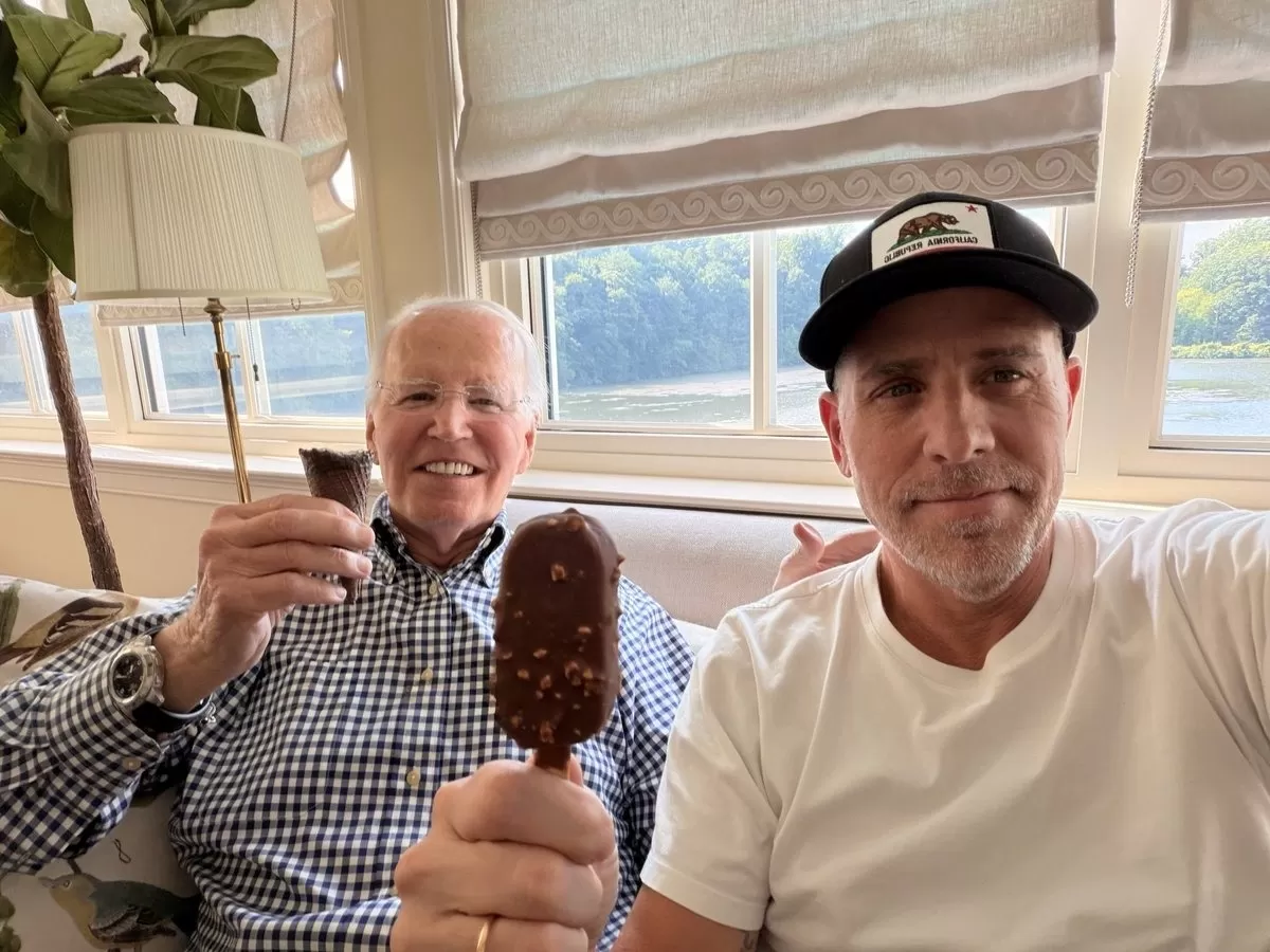 HunterBiden just posted a photo, taken today, on X, of him ...