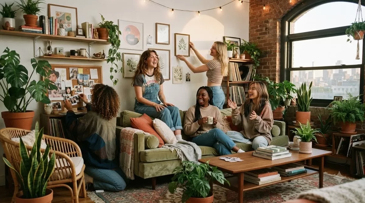 Gen Z women discussing housing