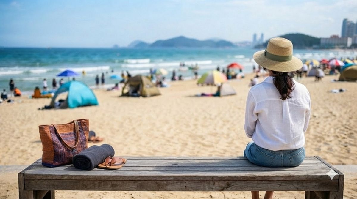“해수욕장 벤치 앉았더니 ‘짐 놔둬 맡어놓은 자리’라며 비켜달라... 안 비켜줬는데, 제 잘못인가요?”