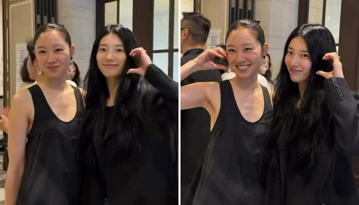 수지, 공효진 '경주기행' 시사회 깜짝 등장... 다정한 볼하트