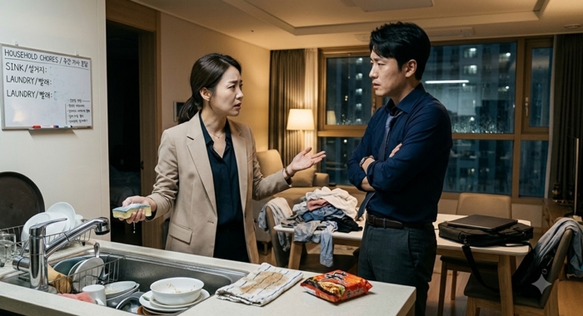 “돈 더 버는데 집안일도 반반?”... 3000만원 연봉 차 부부의 논쟁