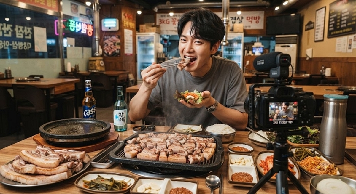3kg 삼겹살 먹방 도전한 유튜버, 먹뱉·구토하더니 실패... “고깃값 20만원도 못냈다”