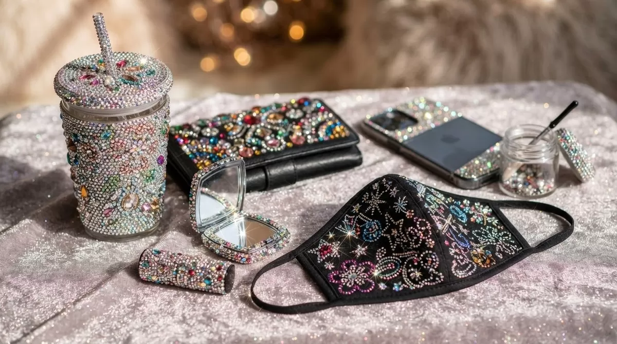 Bedazzling personal items and ob…