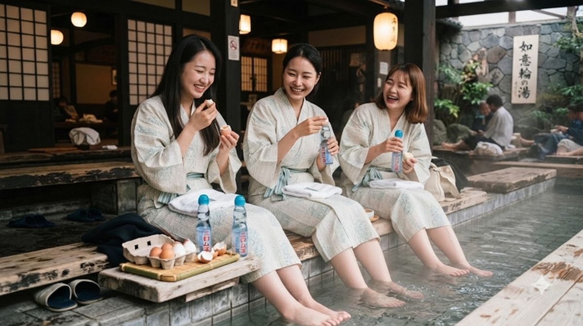 “해외에서 이러지 않았으면... ” 일본 유명 온천서 ‘취식 금지’ 무시하고 달걀 먹은 한국인 관광객