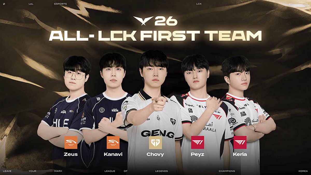 '2026 LCK 어워드' 퍼스트팀 