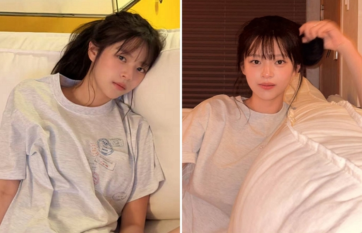 '배우 새 출발' 트와이스 정연, 묶은 머리+옅은 메이크업... 청순 그 자체
